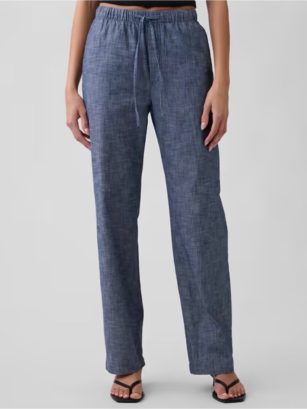 GAP Mid Rise Easy Twill Pants- Long Length